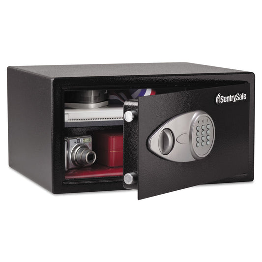 Sentry Electronic Lock Security Safe, 1 cu ft, 16.94w x 14.56d x 8.88h, Black