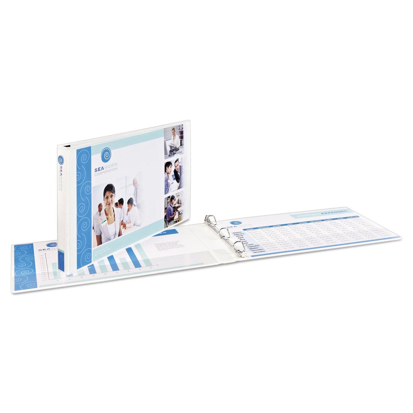 Avery Heavy-Duty View Binders, 3 Rings, 2" Capacity, 11 x 17, White