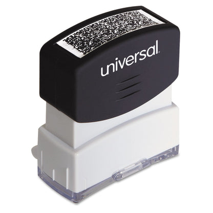 Universal Security Stamp, Obscures Area 1.69 x 0.56, Black