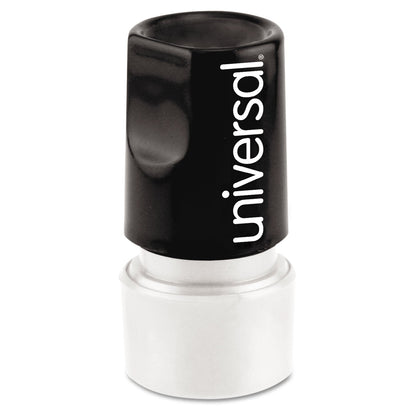 Universal Round Message Stamp, CHECK MARK, Pre-Inked/Re-Inkable, Red