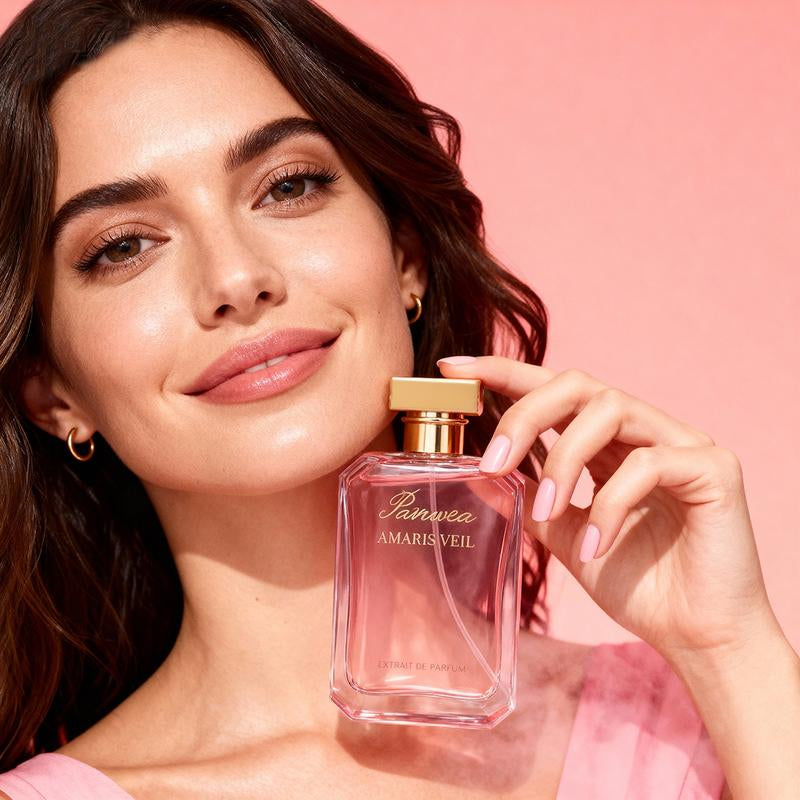 Paruvea Amaris Veil Extrait De Parfum – Loved Skin Sweetness Long-Lasting Strawberry Vanilla Gourmand Perfume, 100Ml (3.4 Fl Oz)