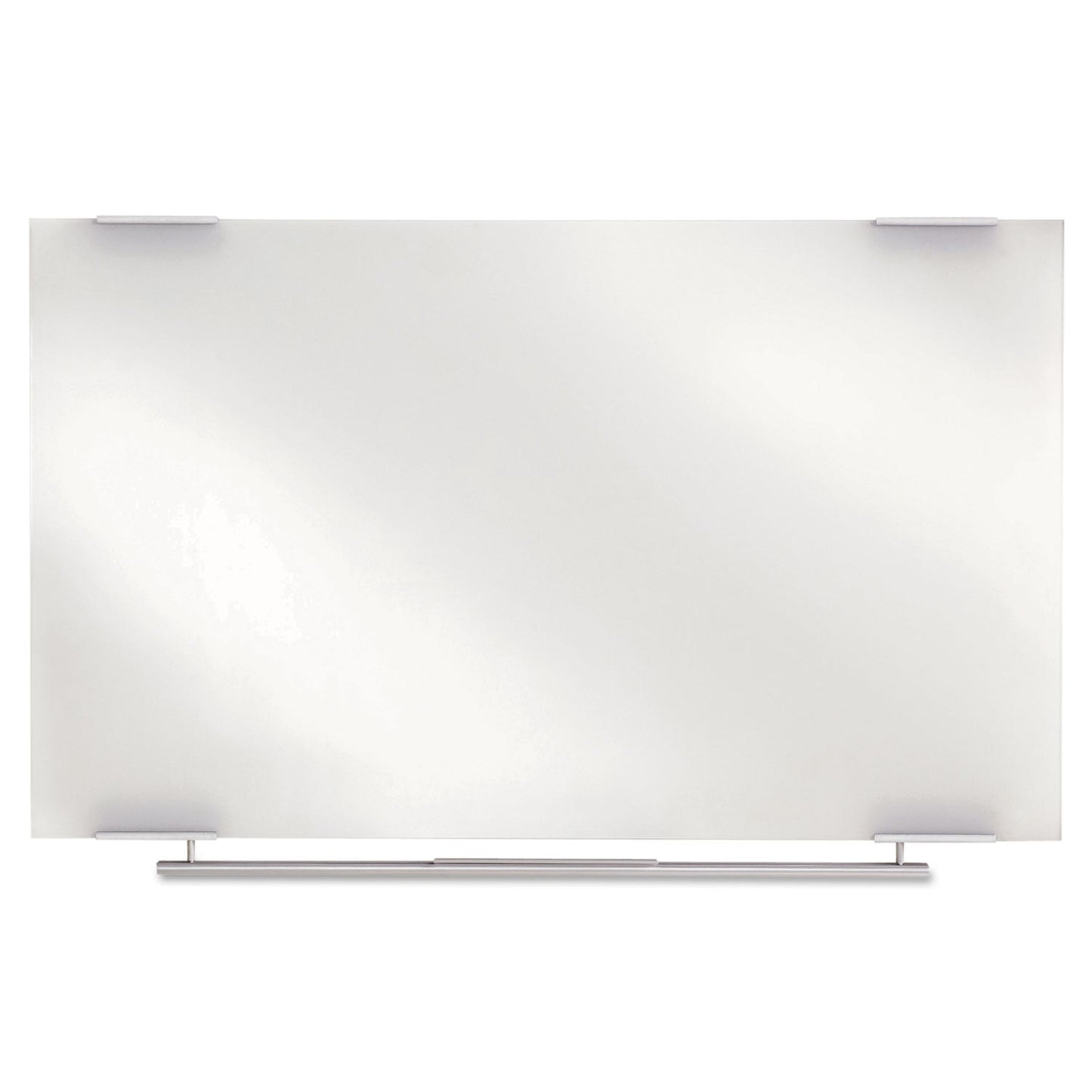 Iceberg Clarity Glass Dry Erase Board with Aluminum Trim, Frameless, 48 x 36
