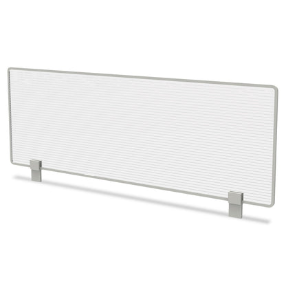 Linea Italia Trento Line Dividing Panel, Polycarbonate, 47.13w x 1.75d x 15.5h, Translucent
