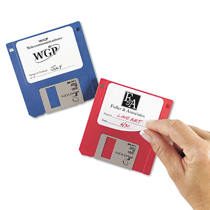 Avery Laser/Inkjet 3.5" Diskette Labels, White, 375/Pack