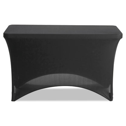 Iceberg iGear Fabric Table Cover, Polyester/Spandex, 24" x 48", Black