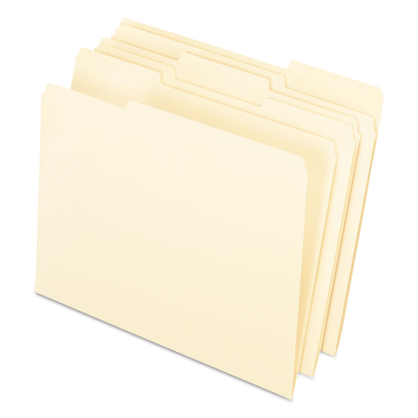 Pendaflex Interior File Folders, 1/3-Cut Tabs: Assorted, Letter Size, Manila, 100/Box