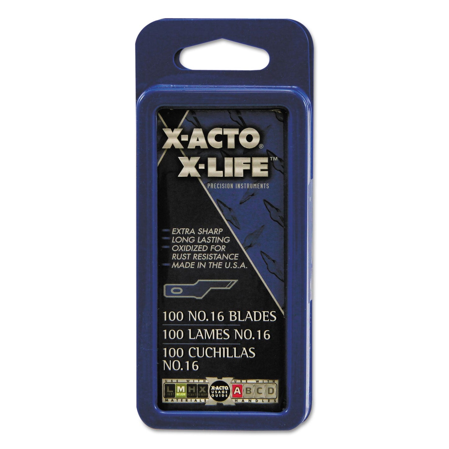 X-ACTO No. 16 Bulk Pack Blades for X-Acto Knives, 100/Box
