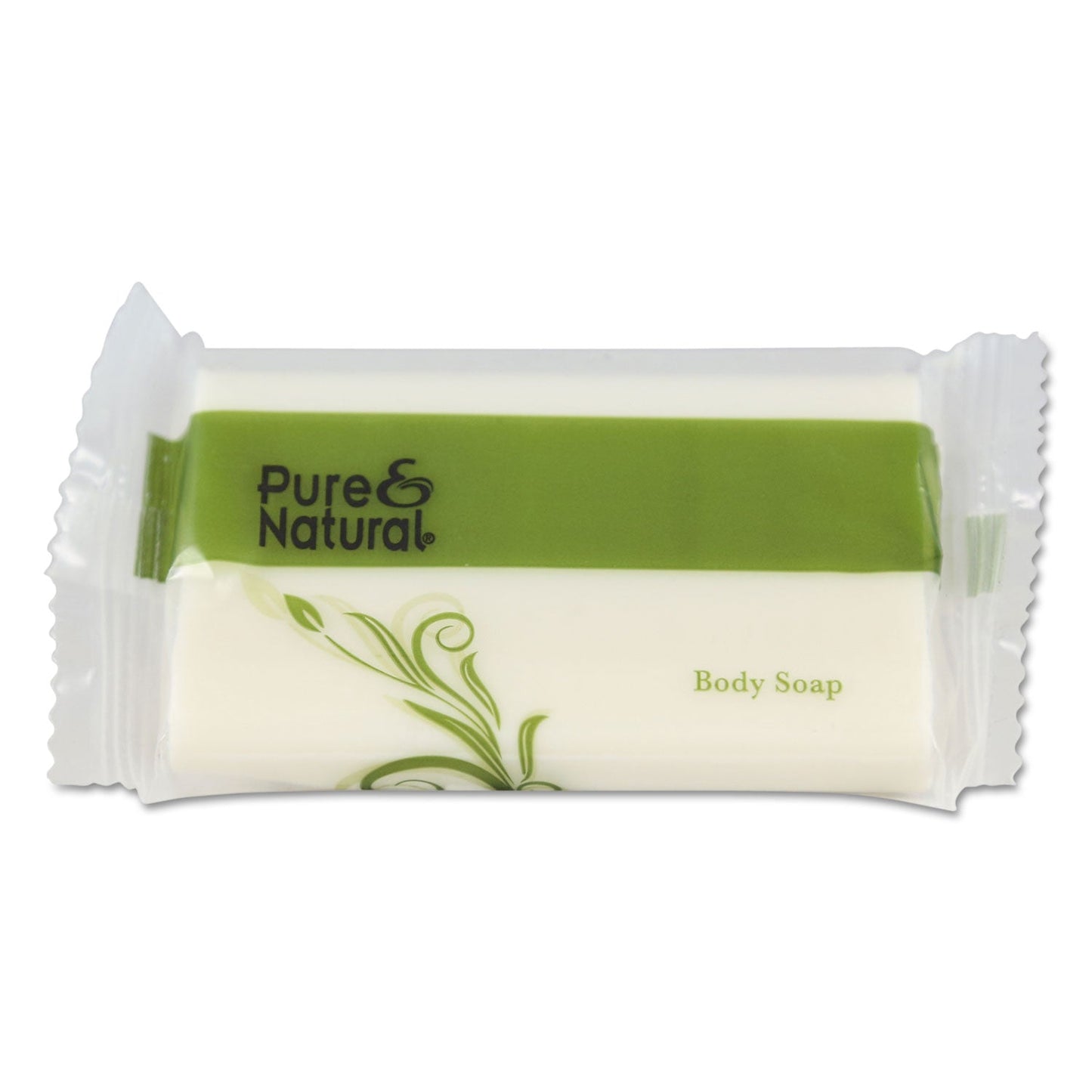 Pure & Natural Body and Facial Soap, Fresh Scent, # 1 1/2 Flow Wrap Bar, 500/Carton