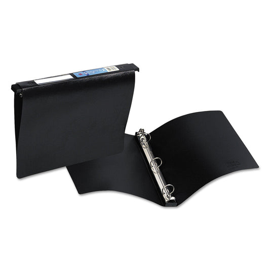 Avery Hanging Storage Flexible Non-View Binder with Round Rings, 3 Rings, 1" Capacity, 11 x 8.5, Black