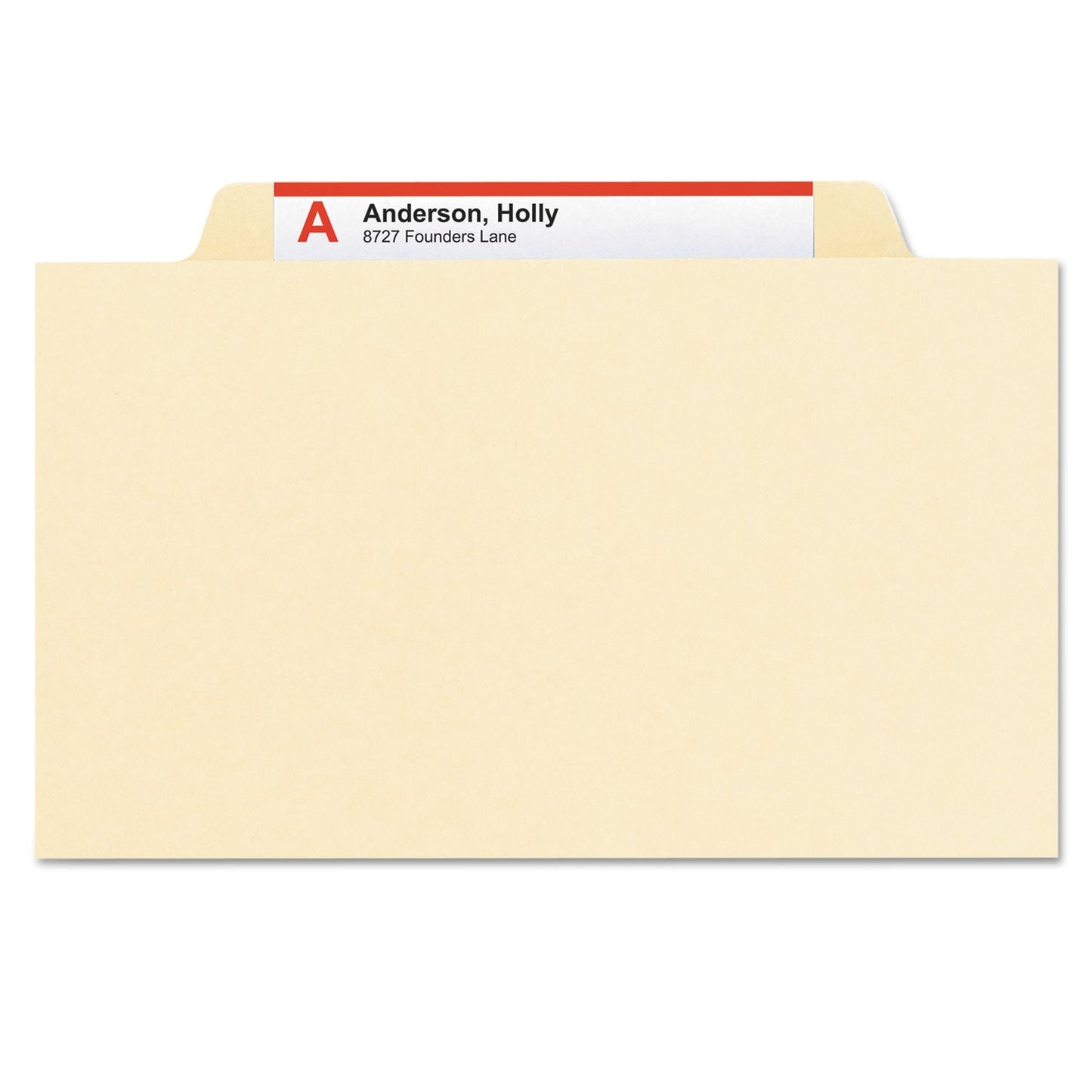 Smead Manila Four- and Six-Section Top Tab Classification Folders, 2 Dividers, Letter Size, Manila, 10/Box