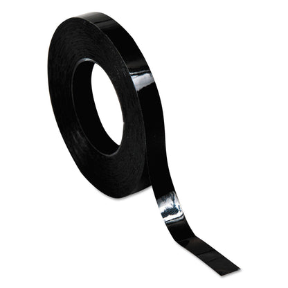 Chartpak Graphic Chart Tapes, 1" Core, 0.25" x 27 ft, Matte Black
