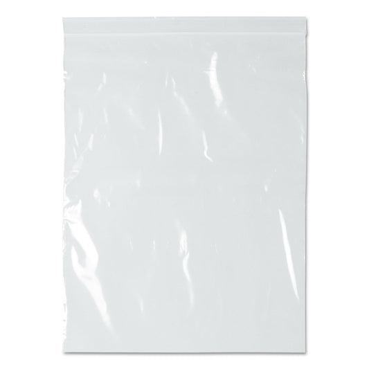 BagCo Zippit Resealable Bags, 2 mil, 10" x 13", Clear, 1,000/Carton