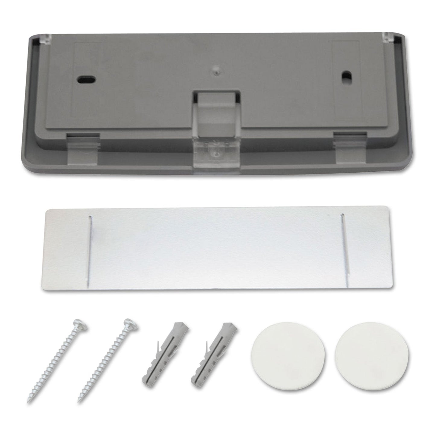 Durable Click Sign Holder For Interior Walls, 6.75 x 0.63 x 5.13, Gray