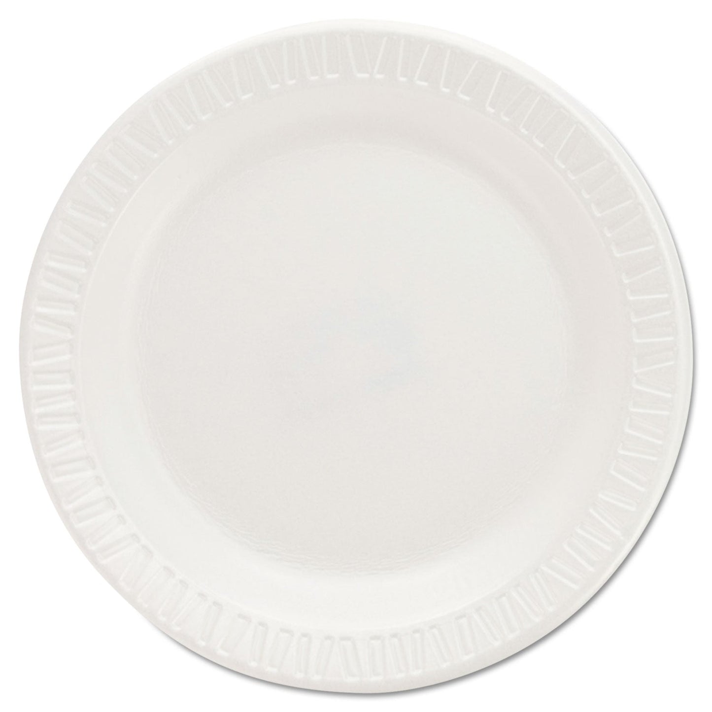Dart Quiet Classic Laminated Foam Dinnerware Plates, 6", White, 125/Pack, 8 Packs/Carton