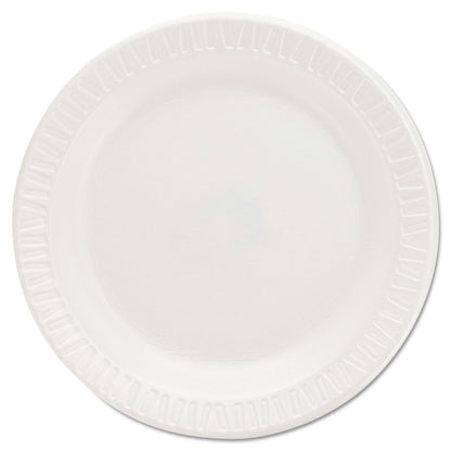 Dart Quiet Classic Laminated Foam Dinnerware Plates, 6", White, 125/Pack, 8 Packs/Carton