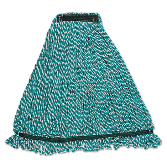 Rubbermaid Web Foot String Mop Heads, Microfiber, Green, Medium, 1-in. Green Headband