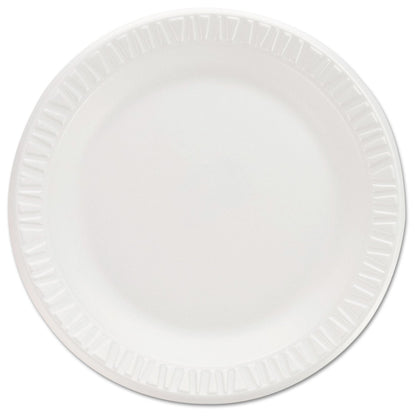 Dart Non-Laminated Foam Dinnerware, Plates, 7" dia, White, 125/Pack, 8 Packs/Carton
