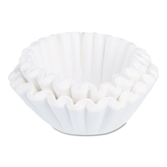 BUNN Commercial Coffee Filters, 6 gal Urn Style, Flat Bottom, 25/Cluster, 10 Clusters/Pack