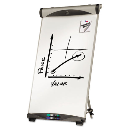 Quartet Euro Magnetic Presentation Easel, 27 x 39, White