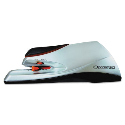 Swingline Optima 20 Electric Stapler, 20-Sheet Capacity, Silver