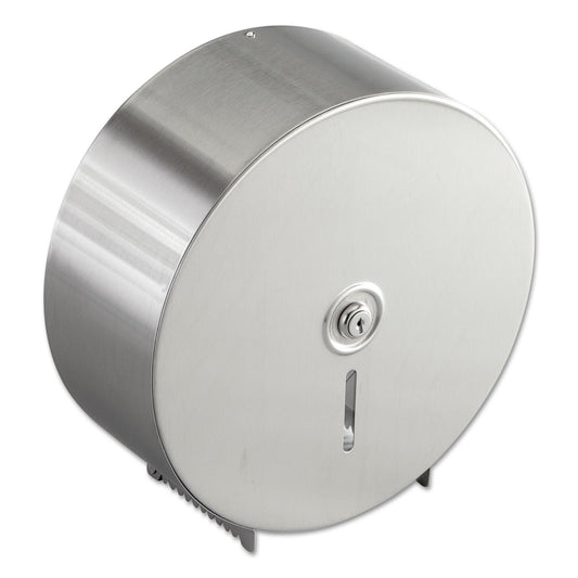 Bobrick Jumbo Toilet Tissue Dispenser, 10.66 x 4.5 x 10.63, Silver