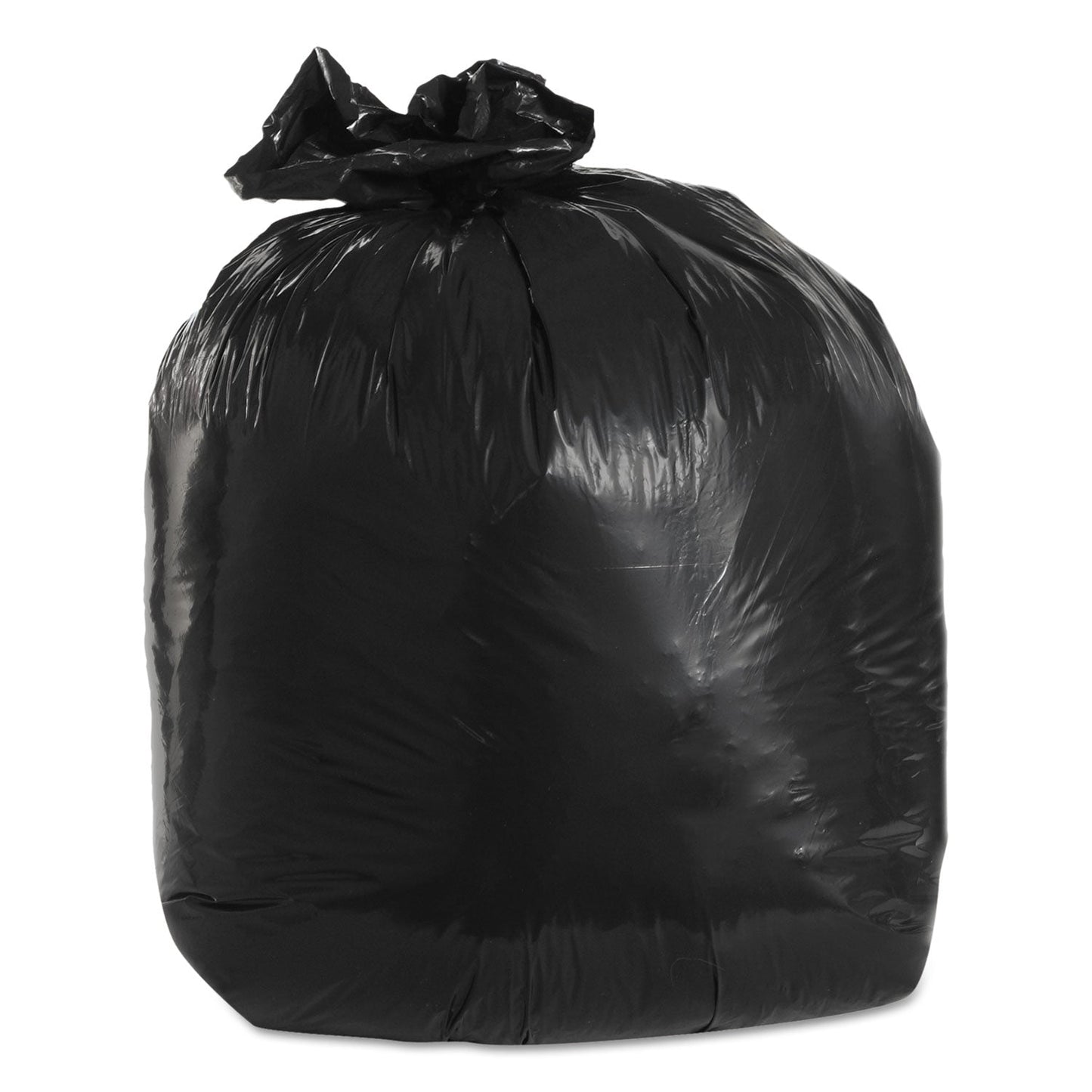 Trinity Plastics Low-Density Can Liners, 20 gal, 1.5 mil, 30" x 36", Black, 100/Carton