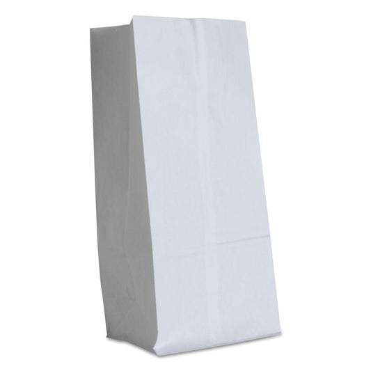 General Grocery Paper Bags, 40 lb Capacity, #16, 7.75" x 4.81" x 16", White, 500 Bags