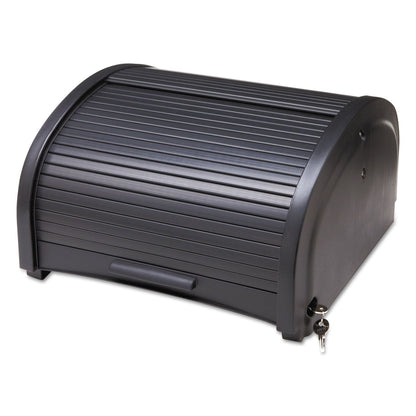 Rubbermaid Locking Security Hood, 17.75w x 10.3h, Black