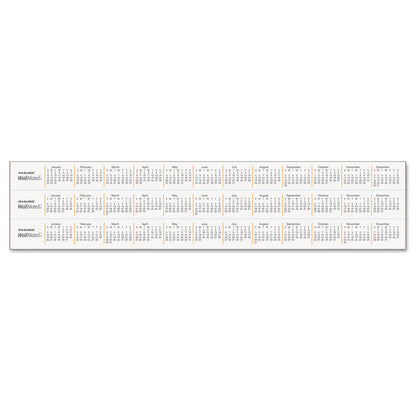 AT-A-GLANCE WallMates Self-Adhesive Dry Erase Monthly Planning Surfaces, 18 x 12, White/Gray/Orange Sheets, Undated