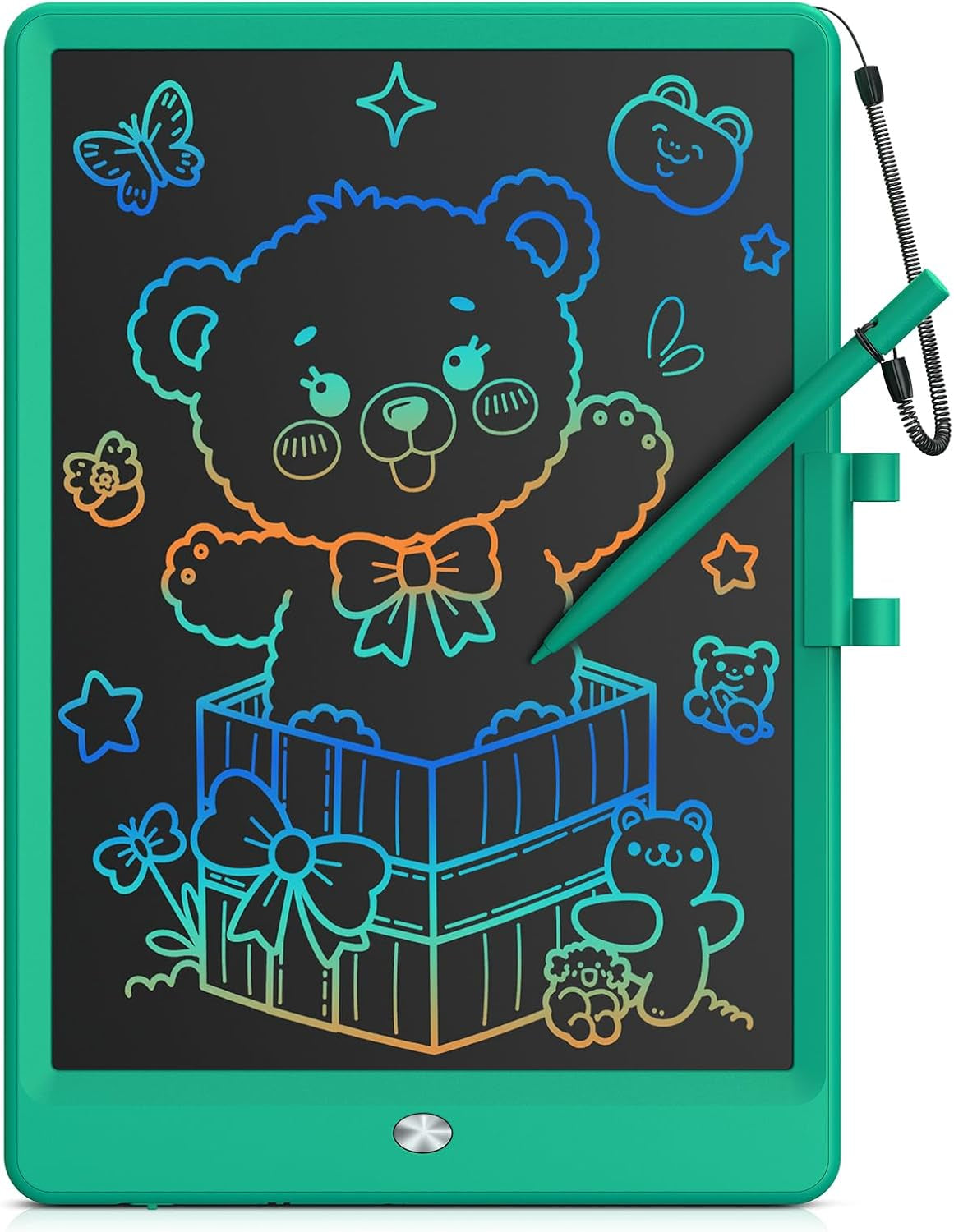Bravokids 10 Inch LCD Writing Tablet for 3-8 Year Olds - Electronic Drawing Pad and Doodle Board as Educational Birthday Gifts for Girls and Boys (Pink)