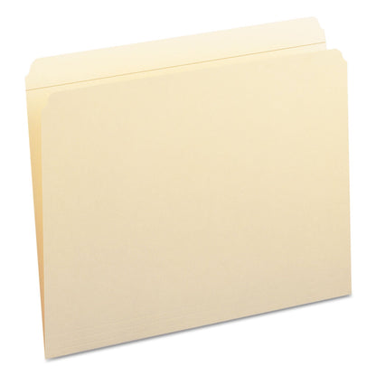 Smead Top Tab Fastener Folders, Straight Tab, 1 Fastener, Letter Size, 11-pt Manila Exterior, 50/Box