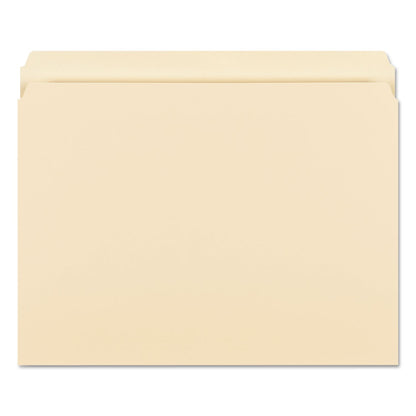Smead Manila File Folders, Straight Tabs, Letter Size, 0.75" Expansion, Manila, 100/Box