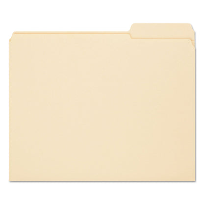 Smead Reinforced Tab Manila File Folders, 1/3-Cut Tabs: Right Position, Letter Size, 0.75" Expansion, 11-pt Manila, 100/Box