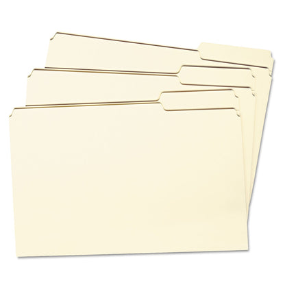 Smead Manila File Folders, 1/3-Cut Tabs: Right Position, Legal Size, 0.75" Expansion, Manila, 100/Box