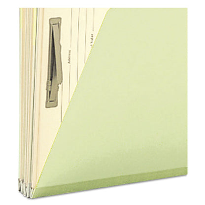 Smead Pressboard Mortgage Folders, 8 Dividers, Legal Size, Green, 10/Box