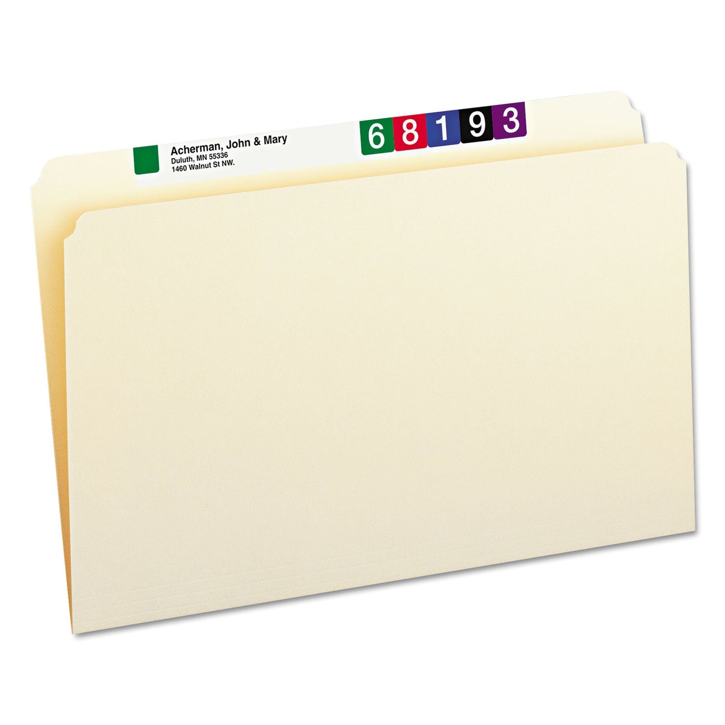 Smead Manila File Folders, Straight Tabs, Legal Size, 0.75" Expansion, Manila, 100/Box
