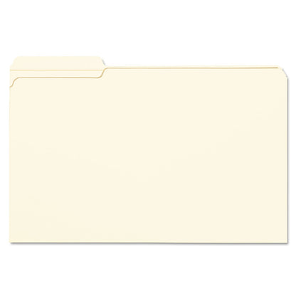 Smead Reinforced Tab Manila File Folders, 1/3-Cut Tabs: Left Position, Legal Size, 0.75" Expansion, 11-pt Manila, 100/Box
