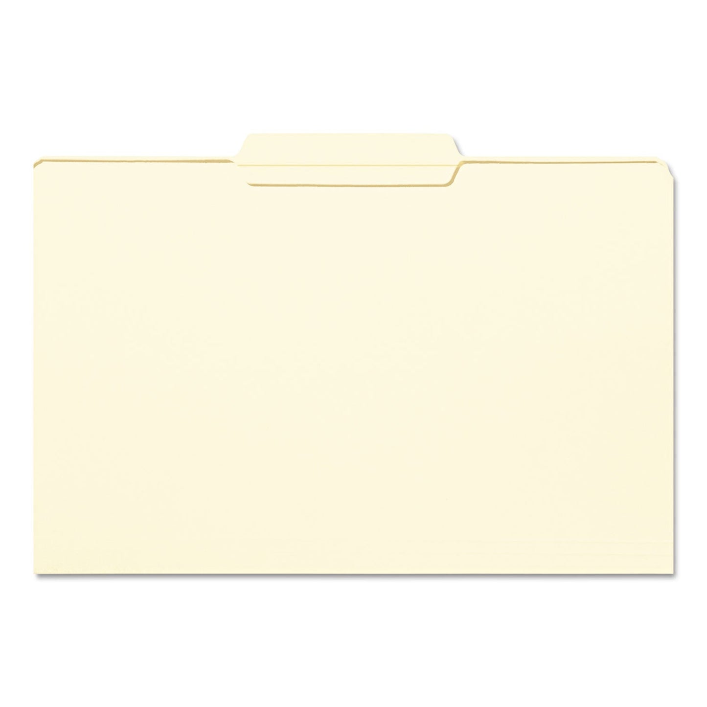Smead Reinforced Tab Manila File Folders, 1/3-Cut Tabs: Center Position, Legal Size, 0.75" Expansion, 11-pt Manila, 100/Box