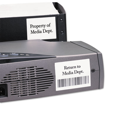 Avery Durable Permanent ID Labels with TrueBlock Technology, Laser Printers, 2 x 2.63, White, 15/Sheet, 50 Sheets/Pack