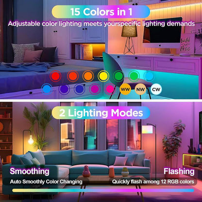 2-Pack E12 Rechargeable Battery Operated Light Bulb with Remote, Dimmable LED Bulb with 15 Colors Selectable & 3 Timer, Wireless Detachable Puck Light Bulb for Wall Sconce, Non-Hardwired