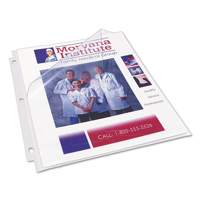Avery Quick Top and Side Loading Sheet Protectors, Letter, Diamond Clear, 50/Box