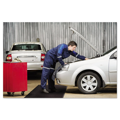 Guardian Air Step Antifatigue Mat, Polypropylene, 24 x 36, Black