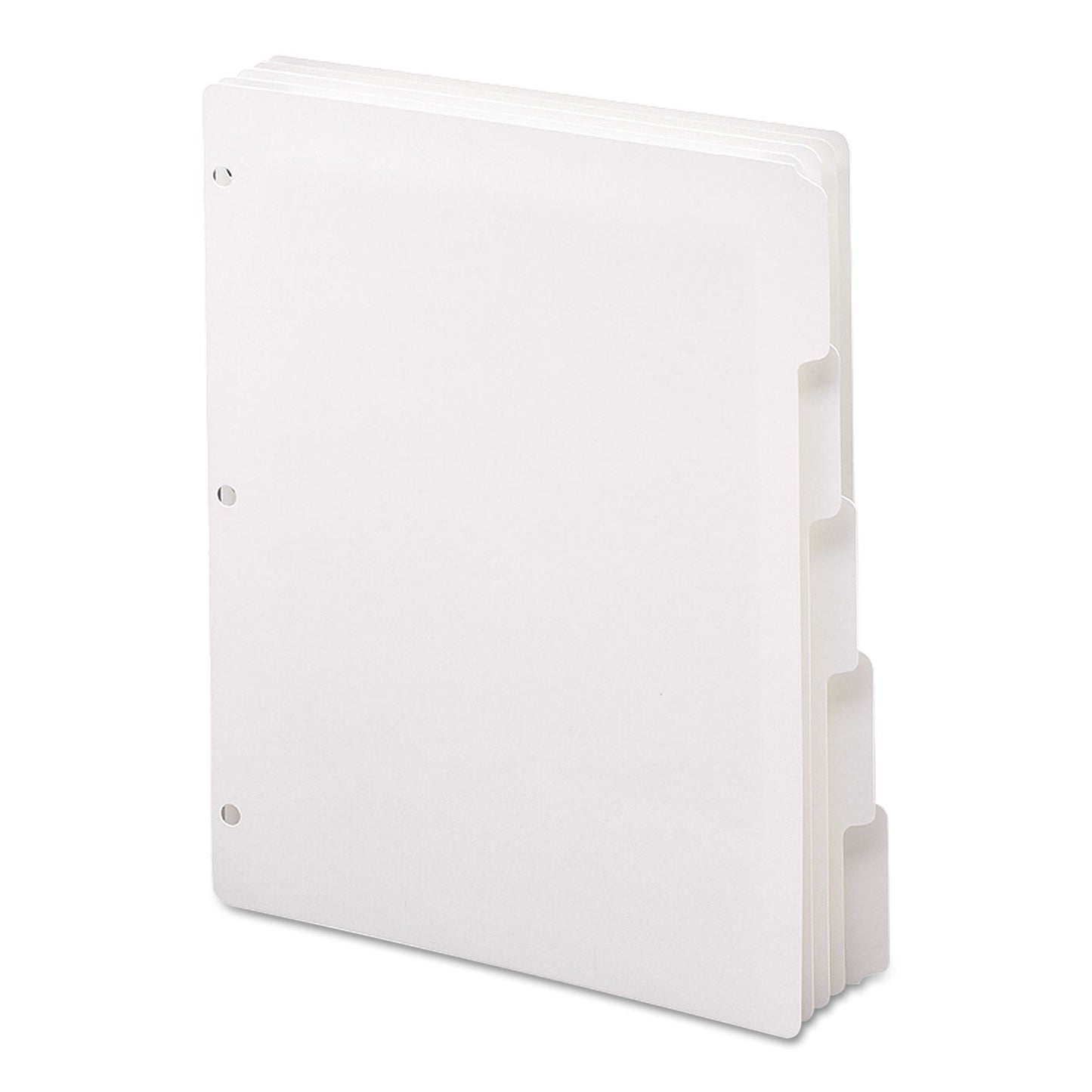 Smead Three-Ring Binder Index Divider, 5-Tab, 11 x 8.5, White, 20 Sets