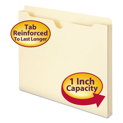 Smead Manila File Jackets, 2-Ply Straight Tab, Letter Size, Manila, 50/Box