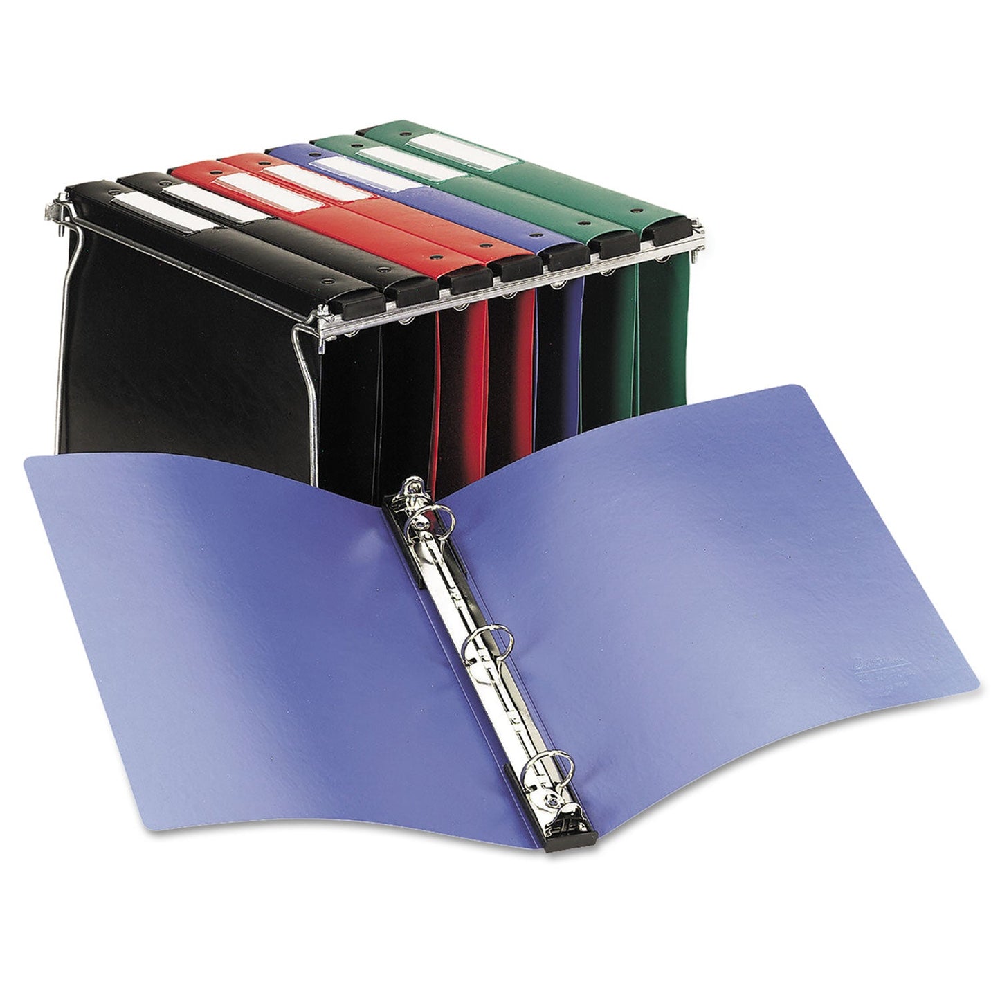 Avery Hanging Storage Flexible Non-View Binder with Round Rings, 3 Rings, 1" Capacity, 11 x 8.5, Black