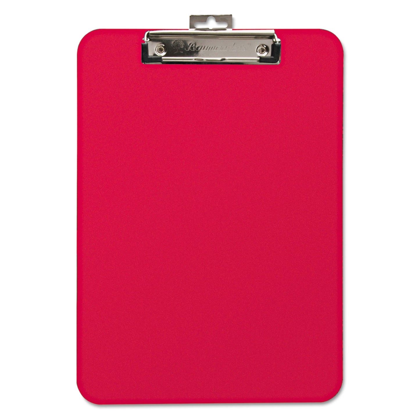 Mobile OPS Unbreakable Recycled Clipboard, 0.25" Clip Capacity, Holds 8.5 x 11 Sheets, Red