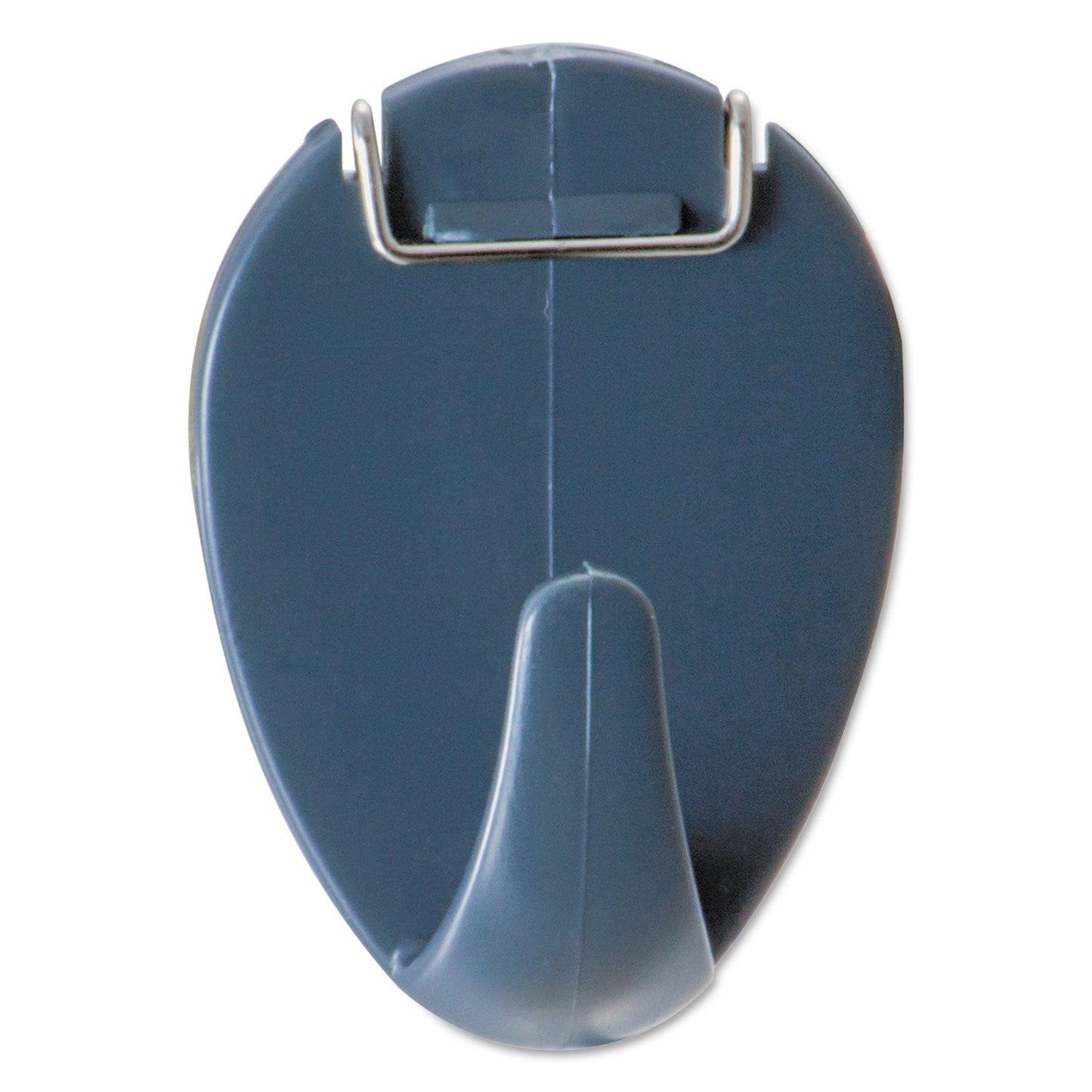 Universal Deluxe Recycled Cubicle Clip with Hook, 40 Sheet Capacity, Charcoal, 5/Pack