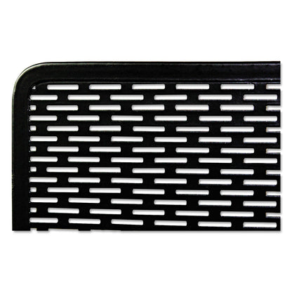 Artistic Urban Collection Punched Metal Magazine File, 3.5 x 10 x 11.5, Black