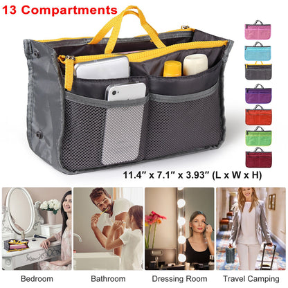 Makeup Bags Toiletry Purse Liner w/Hand Strap