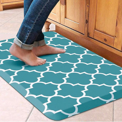 Kitchen Mat Cushioned Anti-Fatigue Kitchen Rug,17.3"X 28",Non Slip Waterproof Kitchen Mats and Rugs Heavy Duty PVC Ergonomic Comfort Mat for Kitchen, Floor Home, Office, Sink, Laundry